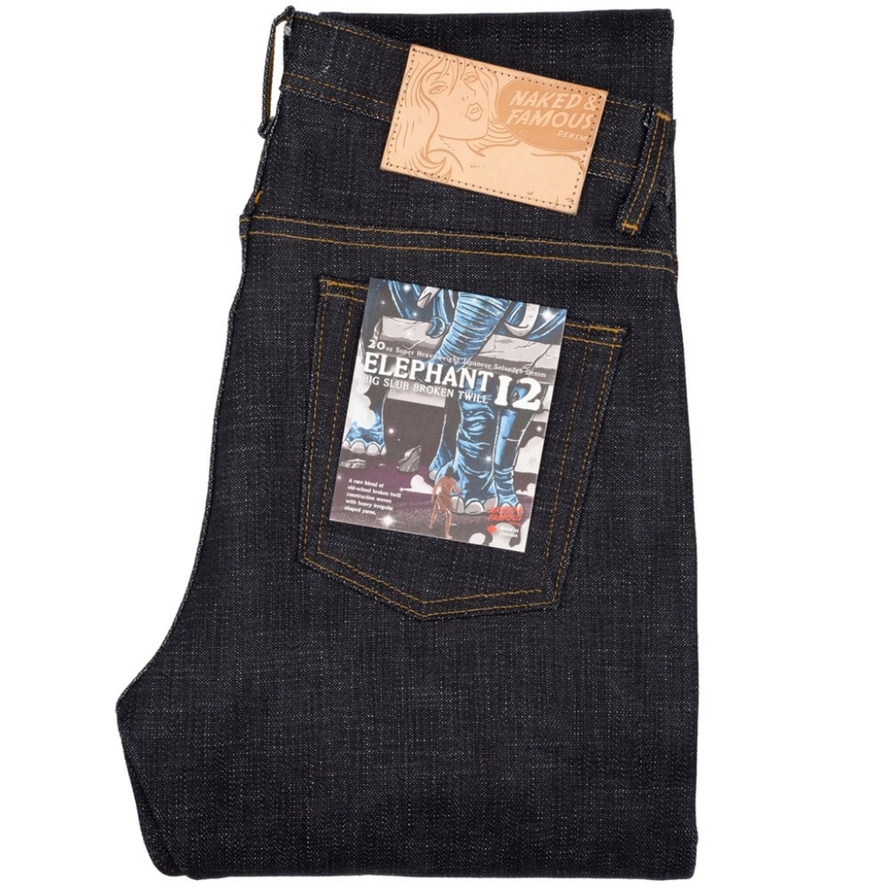 Naked & Famous Elephant 12 Classic fit Selvedge Denim Jeans